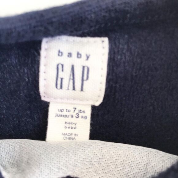 Babygap monster sweatshirt jumpsuit EUC newborn - Picture 3 of 4